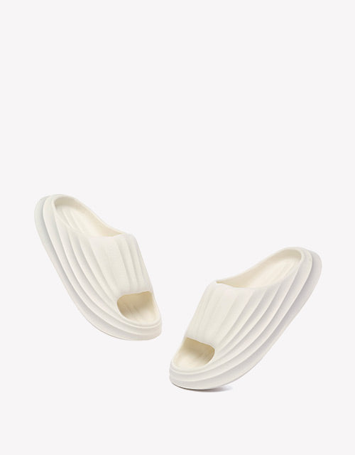 Women Cloud Slippers Plus in White