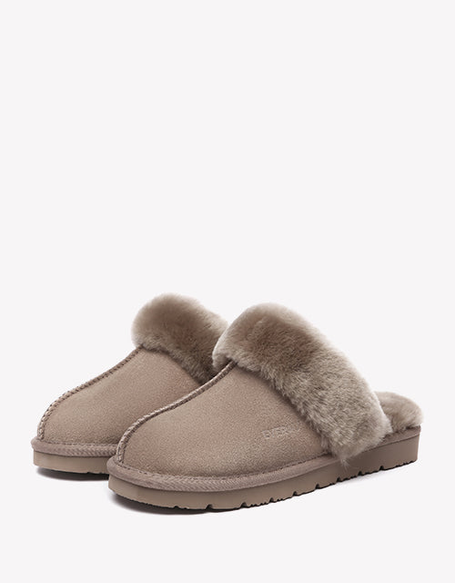 Muffin Slipper Suede In Brown