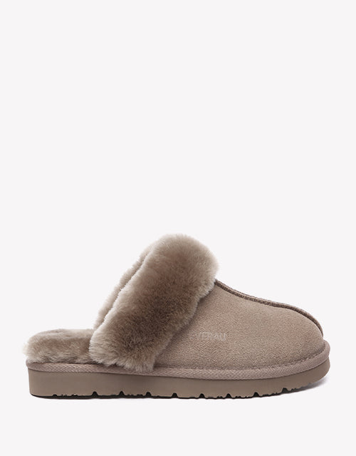 Muffin Slipper Suede In Brown