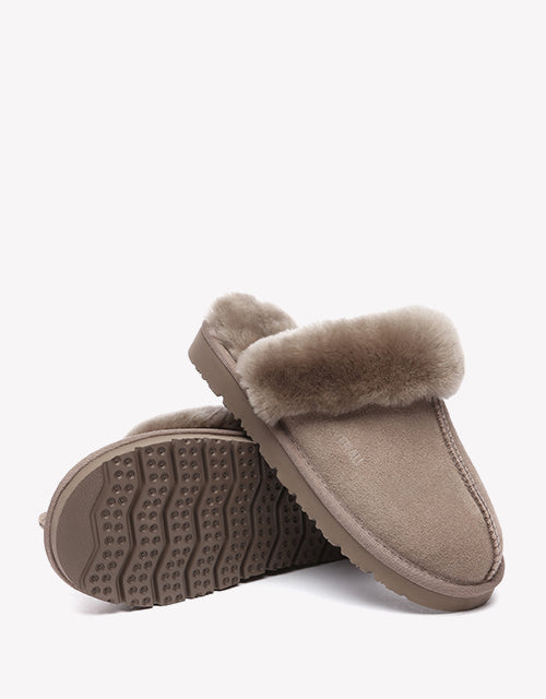 Muffin Slipper Suede In Brown