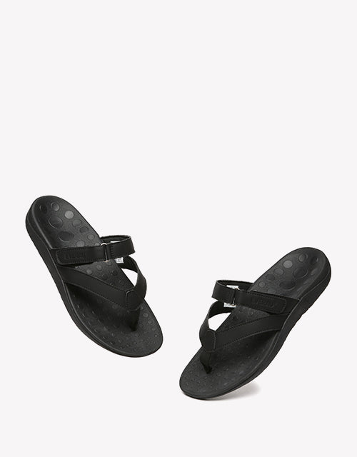 Orthotic Thongs in Black