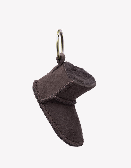 Bootie Keyring In Chocolate