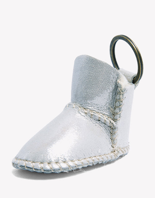 Bootie Keyring In Silver