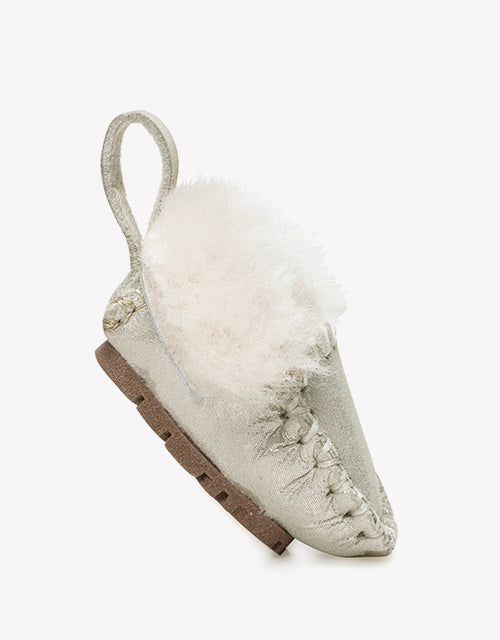 Popo Moccasin Keyrings in Silver