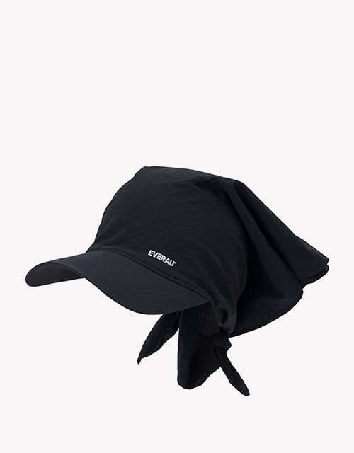 Sun Visor Hat in Black