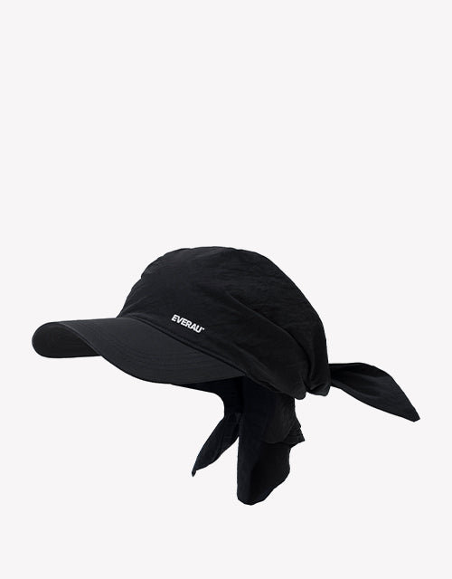 Sun Visor Hat in Black