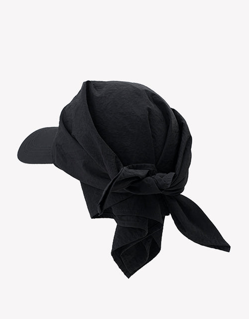 Sun Visor Hat in Black