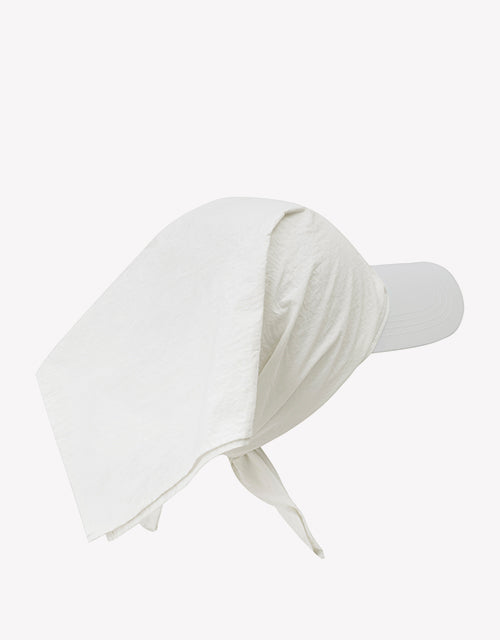 Sun Visor Hat in White