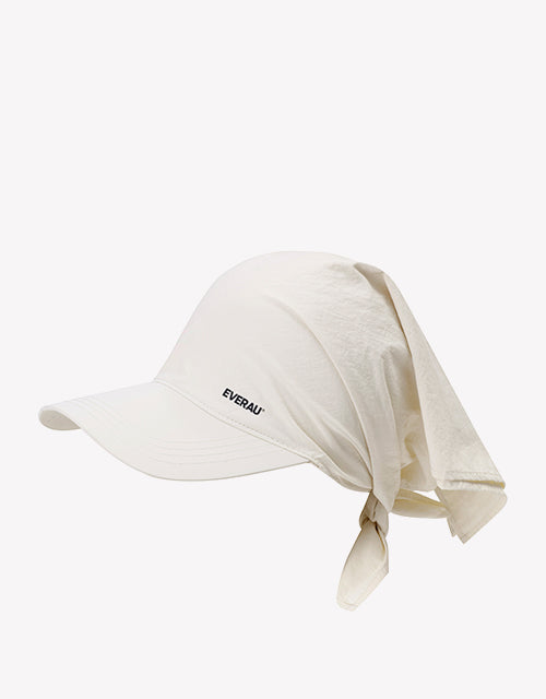 Sun Visor Hat in Beige