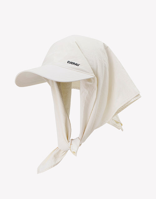 Sun Visor Hat in Beige