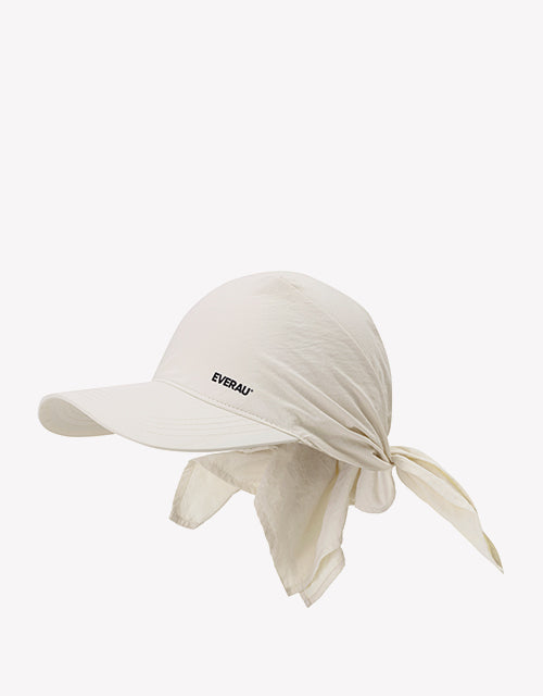 Sun Visor Hat in Beige