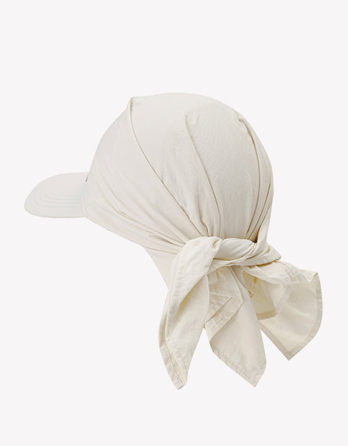 Sun Visor Hat in Beige