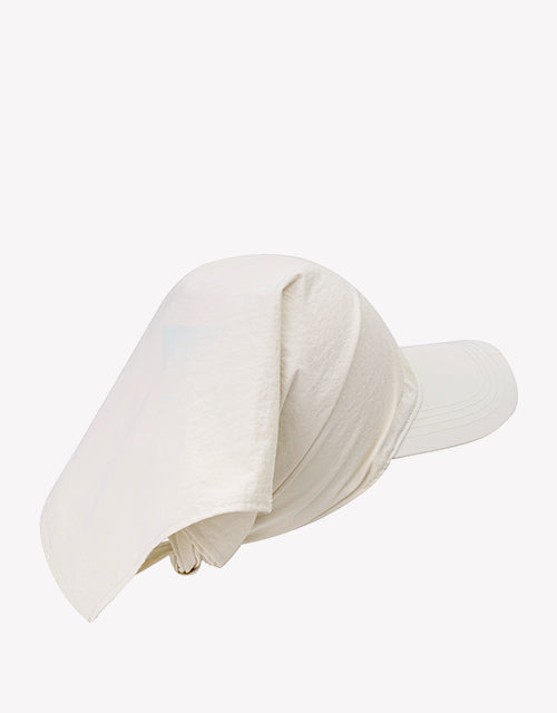 Sun Visor Hat in Beige